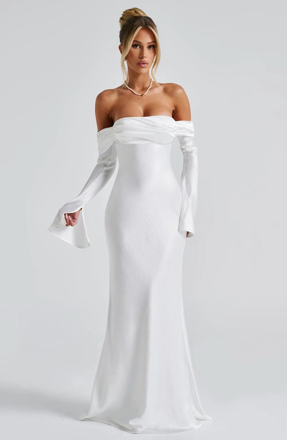 Selene Maxi Dress - Ivory sold by Babyboo Fashion product image thumbnail 4
