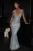 Lorena Maxi Dress - Silver Lined sold by Babyboo Fashion