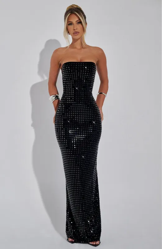 Neriah Maxi Dress - Black sold by Babyboo Fashion