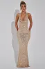 Lorena Maxi Dress - Gold Lined sold by Babyboo Fashion