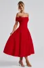 Miranda Midi Dress - Red sold by Babyboo Fashion