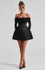 Georgianna Mini Dress - Black sold by Babyboo Fashion