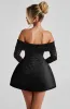 Georgianna Mini Dress - Black sold by Babyboo Fashion