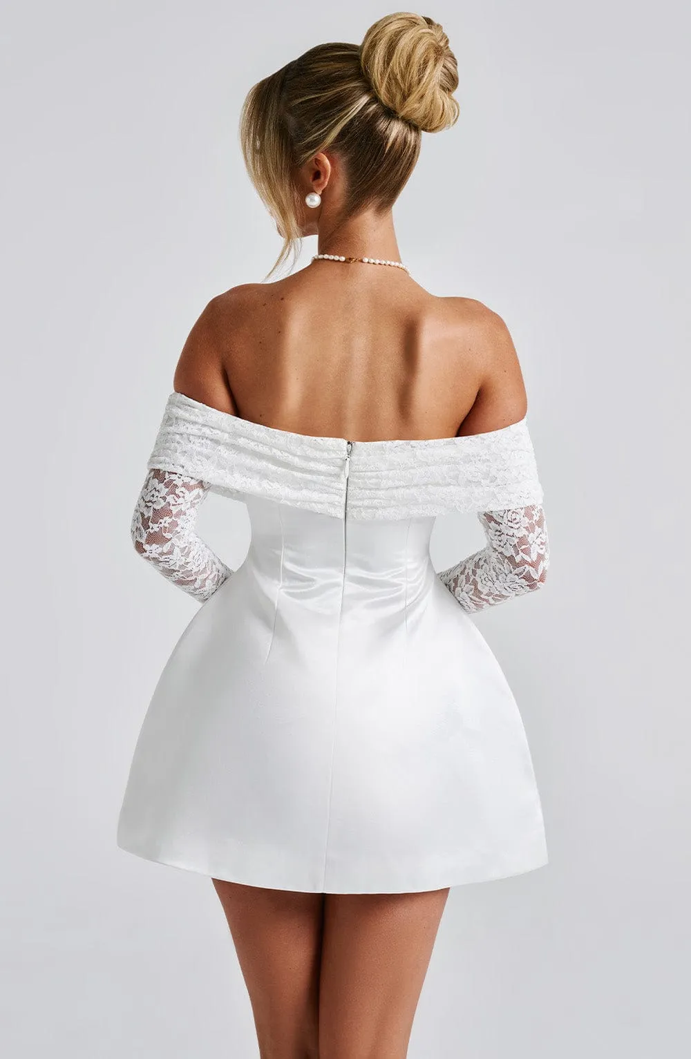 Georgianna Mini Dress - Ivory sold by Babyboo Fashion product image thumbnail 4