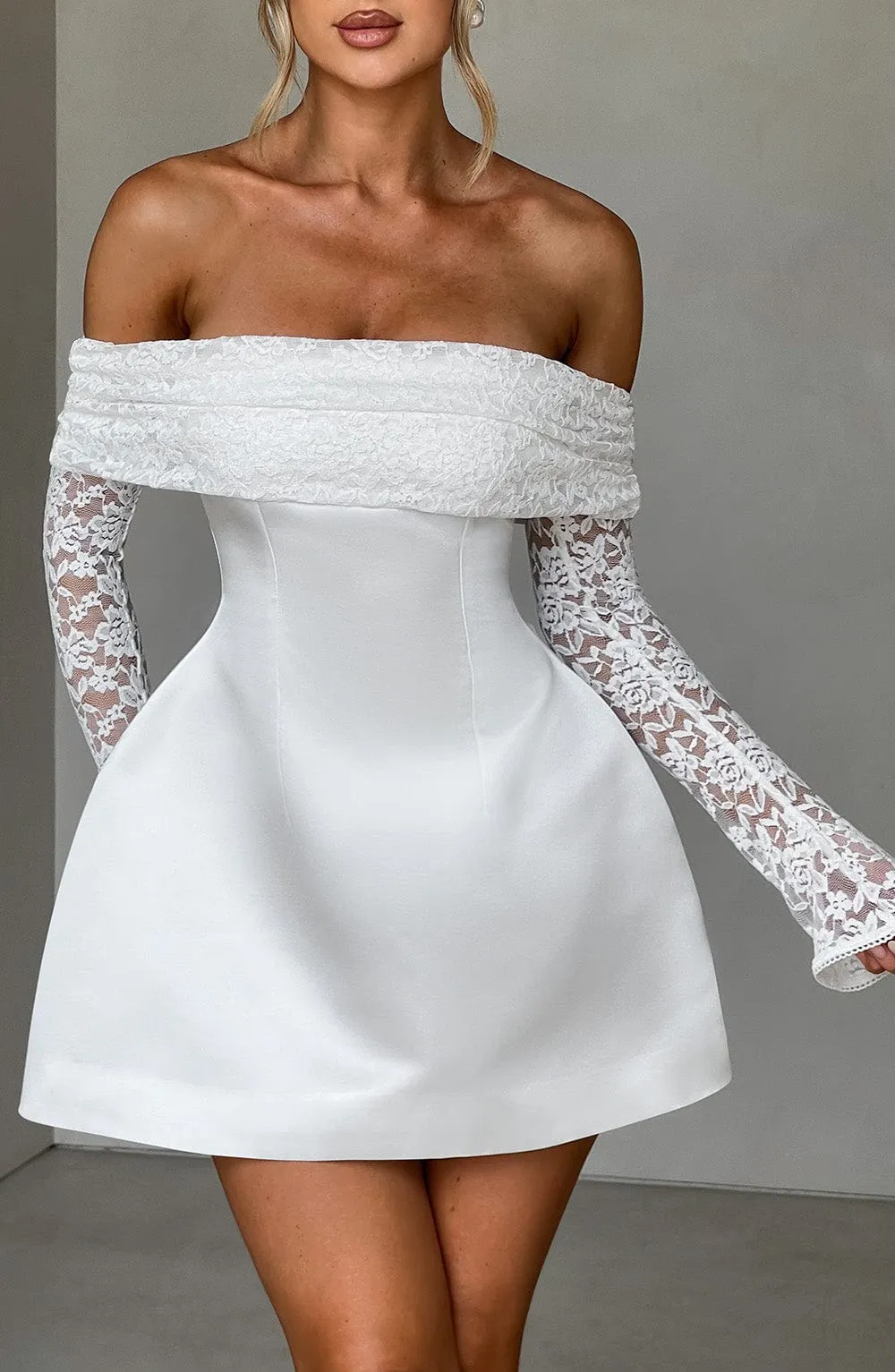 Georgianna Mini Dress - Ivory sold by Babyboo Fashion product image thumbnail 2