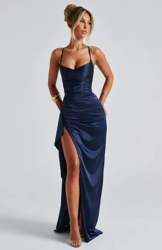 Helen Maxi Dress - Navy sold by Babyboo Fashion
