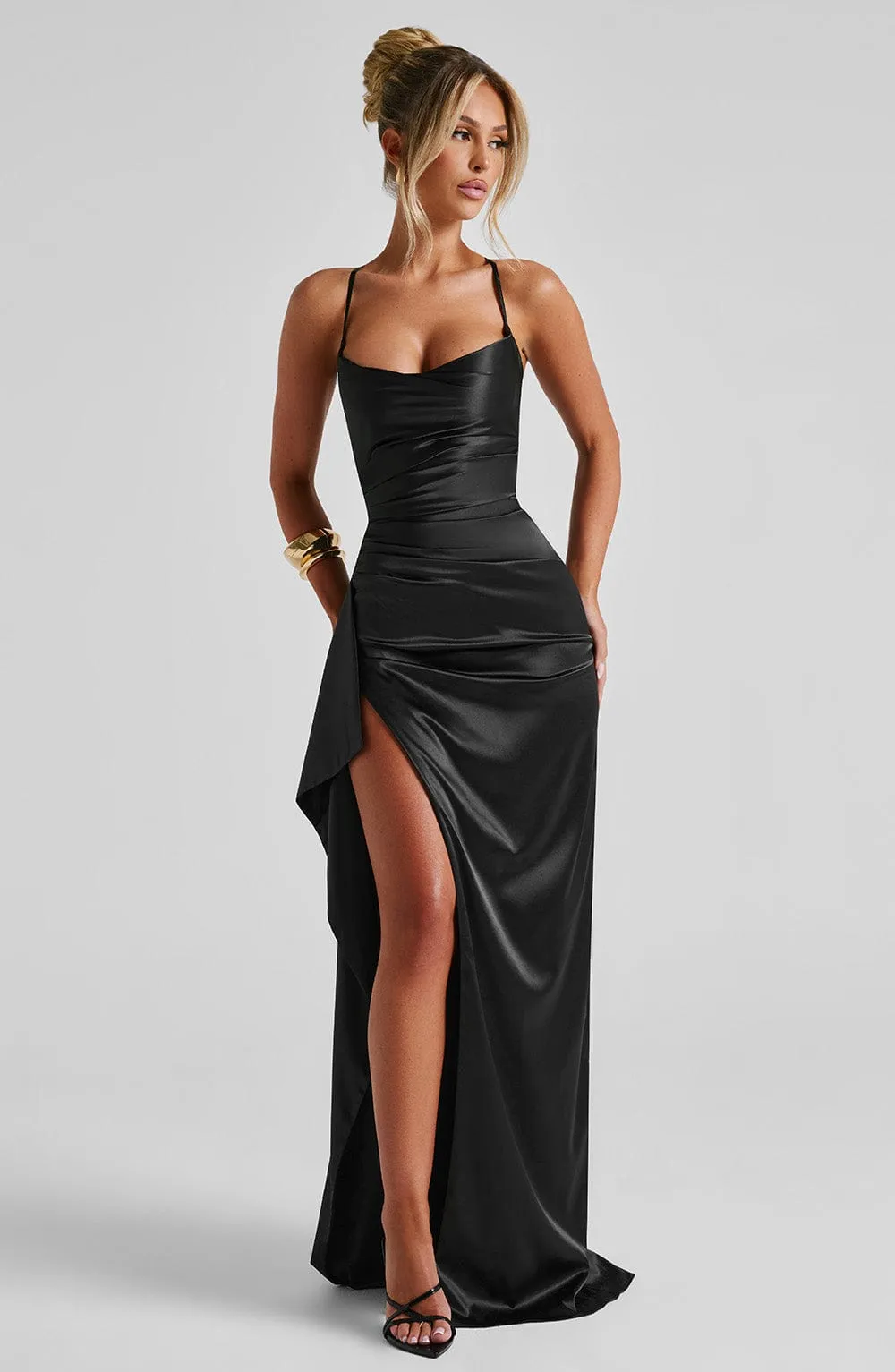 Helen Maxi Dress - Black sold by Babyboo Fashion product image thumbnail 5