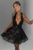 Pippa Mini Dress - Black Sparkle sold by Babyboo Fashion