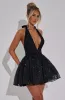 Pippa Mini Dress - Black Sparkle sold by Babyboo Fashion