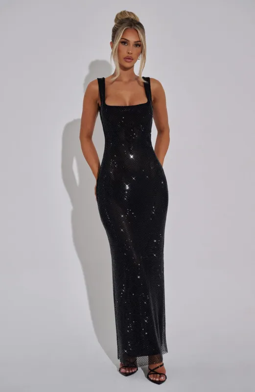 Petra Maxi Dress - Black sold by Babyboo Fashion