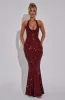 Odette Maxi Dress - Wine sold by Babyboo Fashion