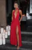 Melania Maxi Dress - Red Sparkle sold by Babyboo Fashion
