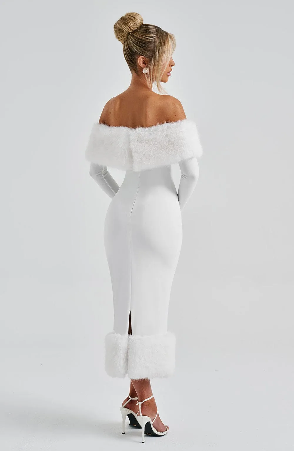 Vittoria Midi Dress - Ivory sold by Babyboo Fashion product image thumbnail 4