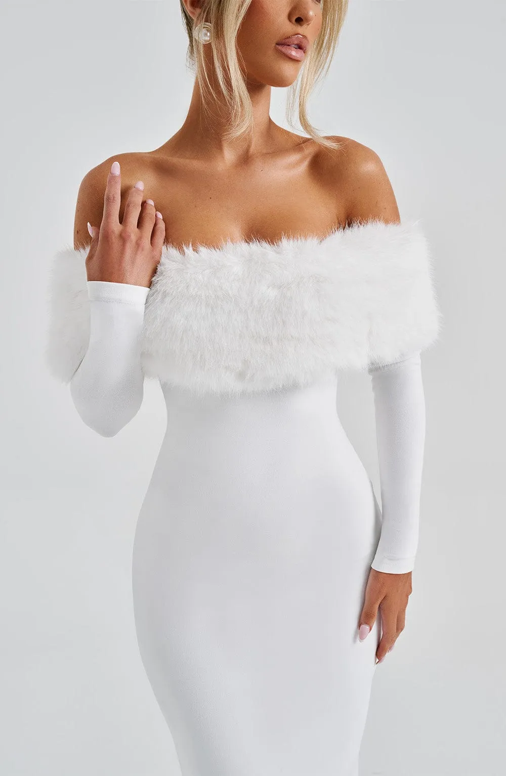 Vittoria Midi Dress - Ivory sold by Babyboo Fashion product image thumbnail 5