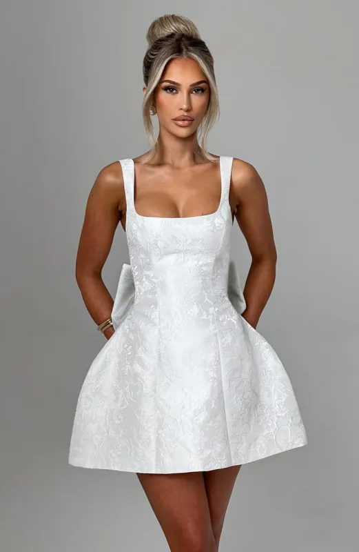 Orla Mini Dress - Ivory sold by Babyboo Fashion