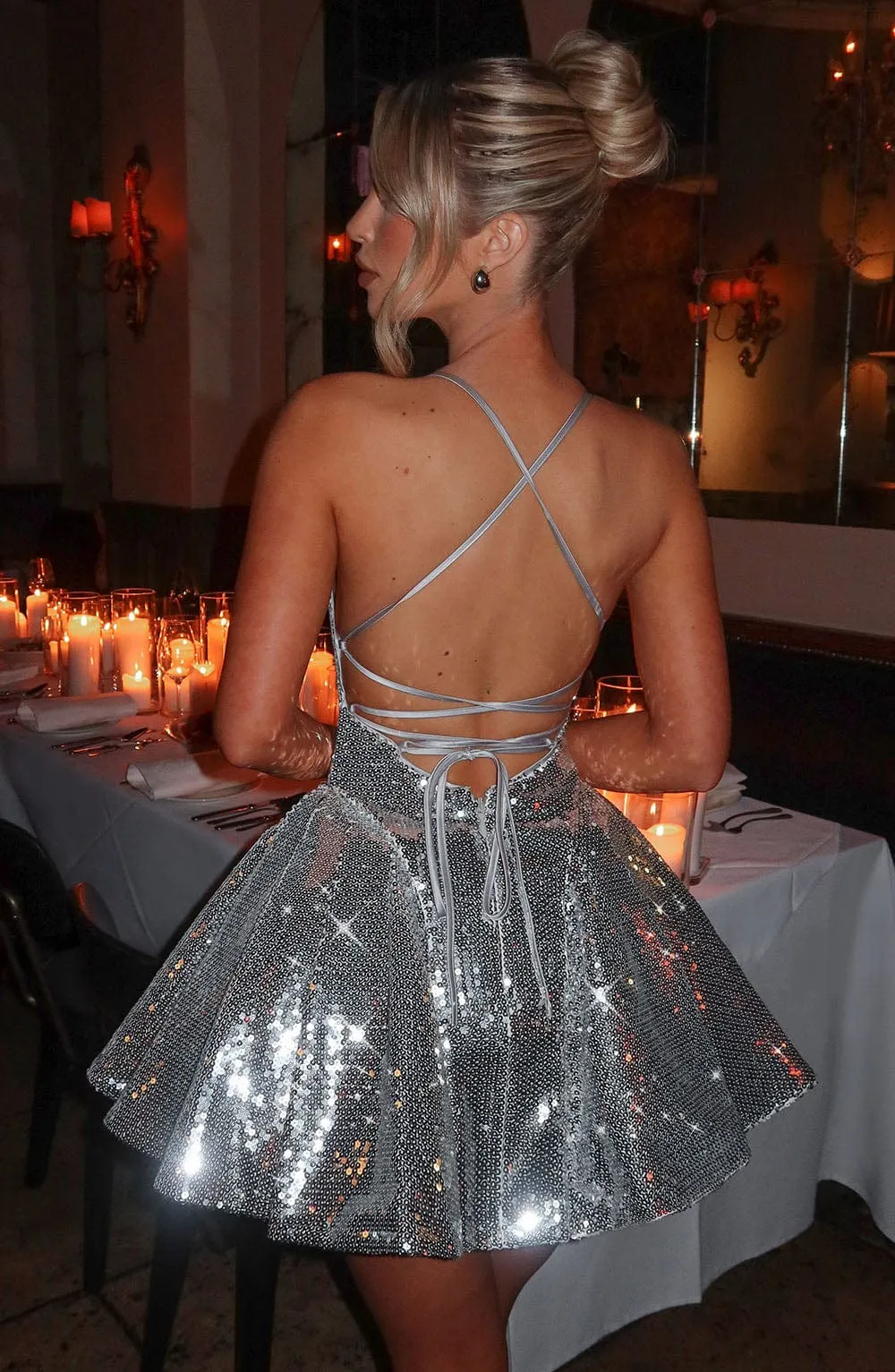 Electra Mini Dress - Silver sold by Babyboo Fashion product image thumbnail 3