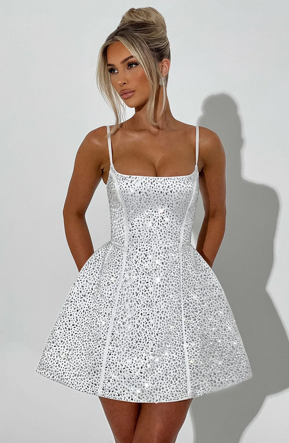 Angelique Mini Dress - Ivory sold by Babyboo Fashion product image thumbnail 4