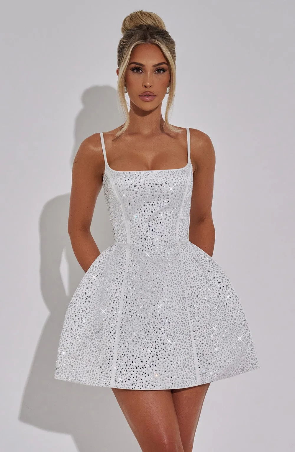 Angelique Mini Dress - Ivory sold by Babyboo Fashion product image thumbnail 3