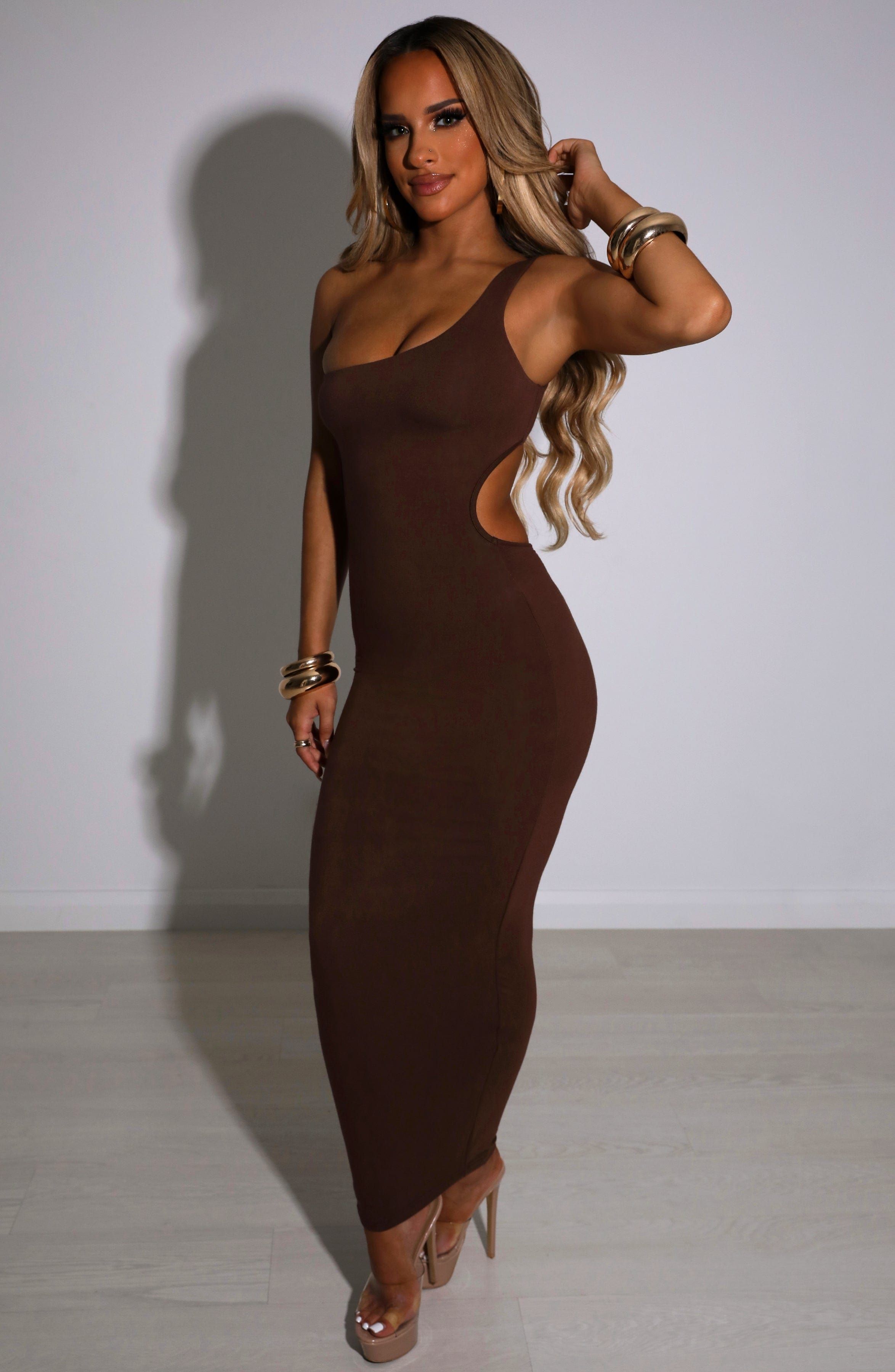 Rebecca Maxi Dress - Chocolate sold by Babyboo Fashion product image thumbnail 4