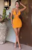 Selena Mini Dress - Tangerine sold by Babyboo Fashion