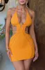 Selena Mini Dress - Tangerine sold by Babyboo Fashion