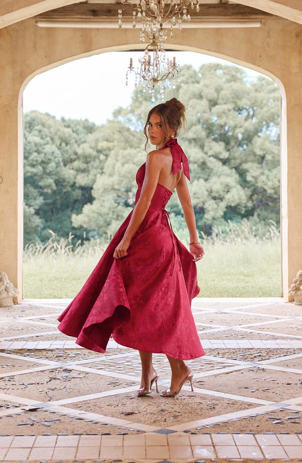 Effie Midi Dress - Red sold by Babyboo Fashion product image thumbnail 2