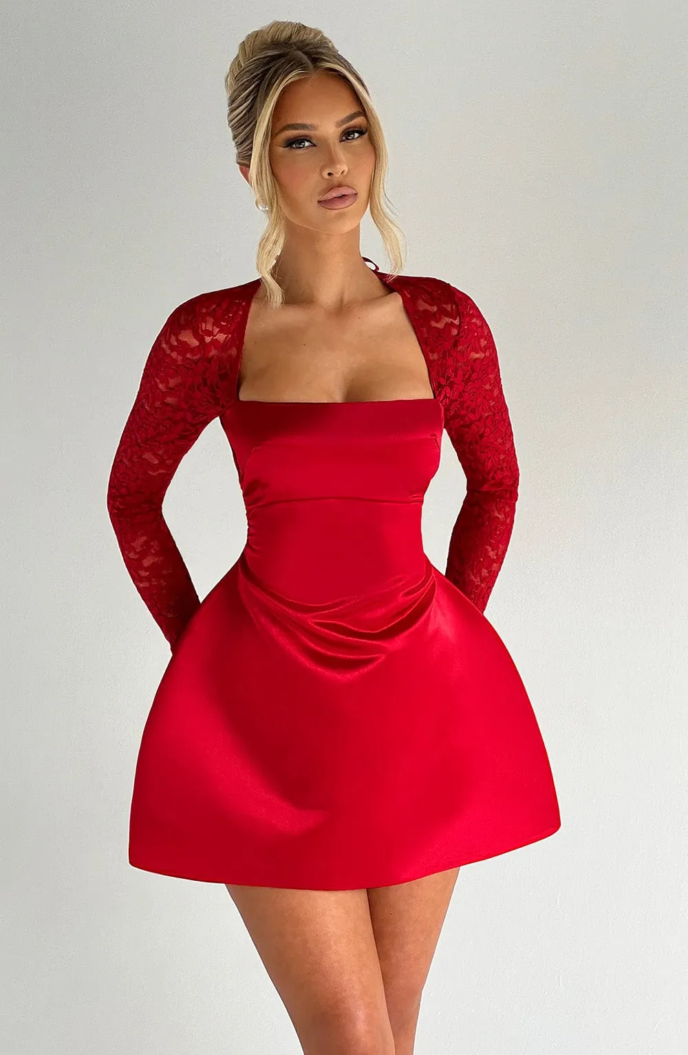 Sadie Mini Dress - Red sold by Babyboo Fashion product image thumbnail 3