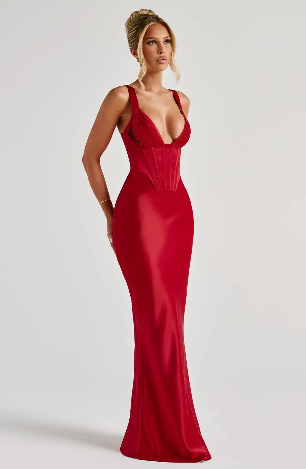 Shae Maxi Dress - Red sold by Babyboo Fashion product image thumbnail 4