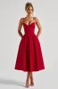 Mariella Midi Dress - Red sold by Babyboo Fashion