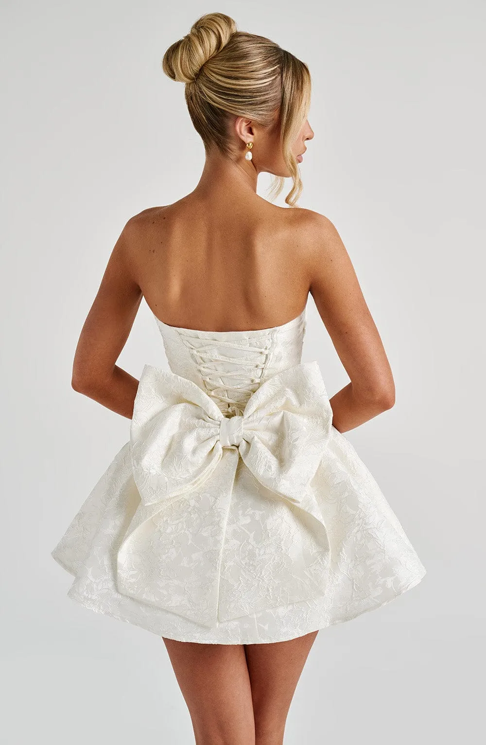 Salome Mini Dress - Ivory sold by Babyboo Fashion product image thumbnail 2