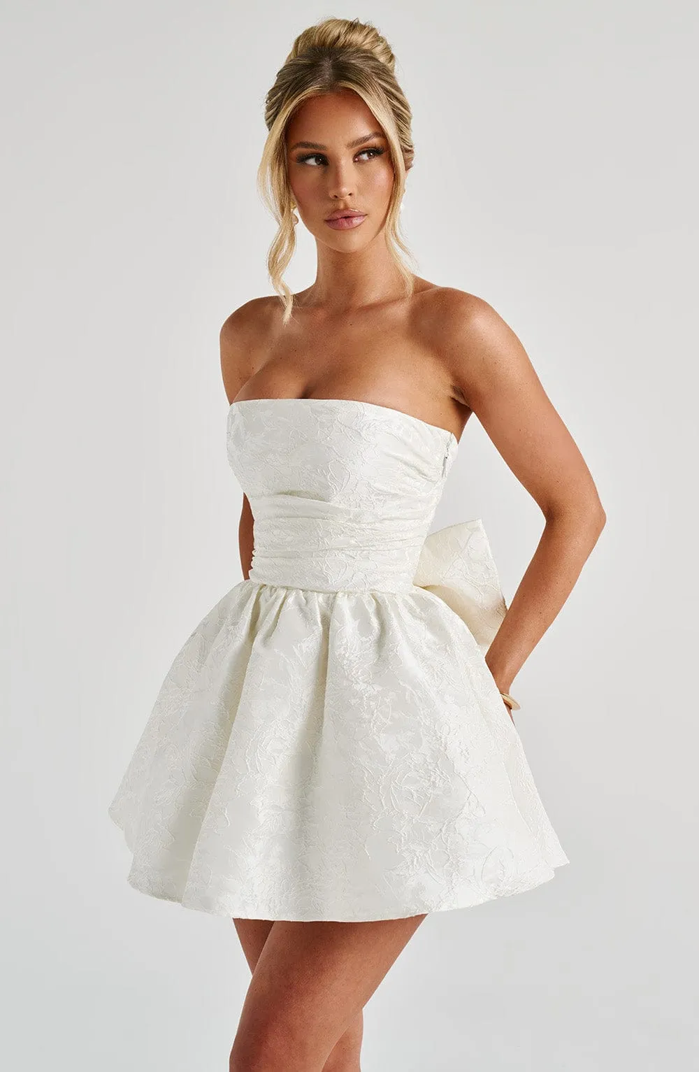 Salome Mini Dress - Ivory sold by Babyboo Fashion product image thumbnail 5