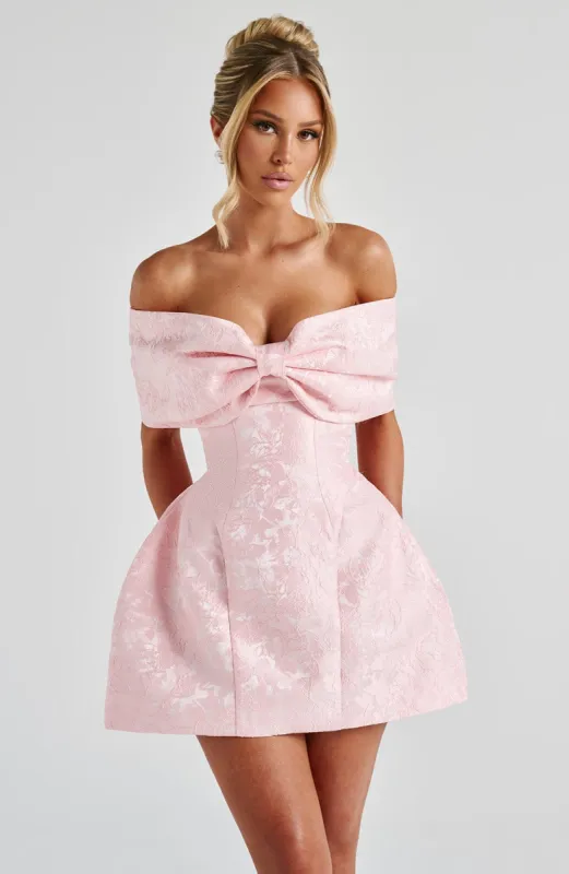 Raquel Mini Dress - Blush sold by Babyboo Fashion