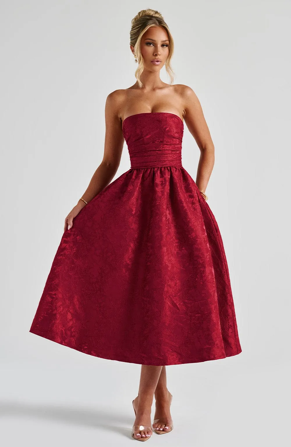 Saoirse Midi Dress - Red sold by Babyboo Fashion product image thumbnail 4