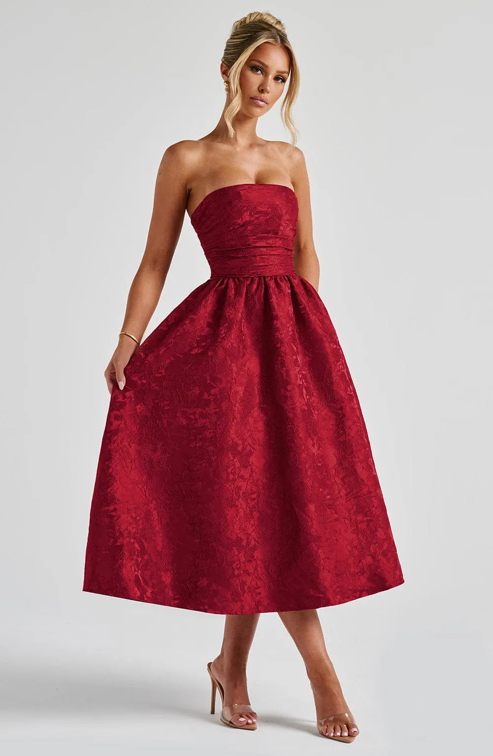 Saoirse Midi Dress - Red sold by Babyboo Fashion product image thumbnail 5