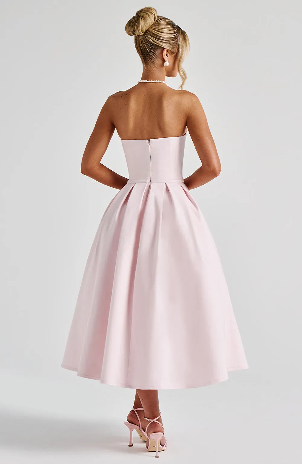 Edith Midi Dress - Blush sold by Babyboo Fashion product image thumbnail 3