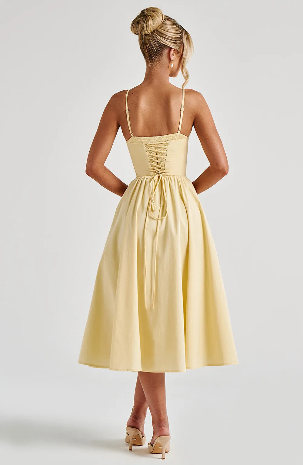 Mariella Midi Dress - Lemon sold by Babyboo Fashion product image thumbnail 3