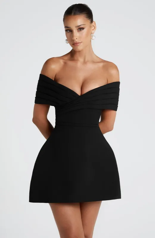 Solana Mini Dress - Black sold by Babyboo Fashion