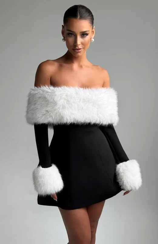 Villanelle Mini Dress - Black/White made by Babyboo Fashion