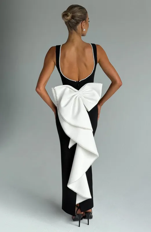 Lana Midaxi Dress - Black/White sold by Babyboo Fashion