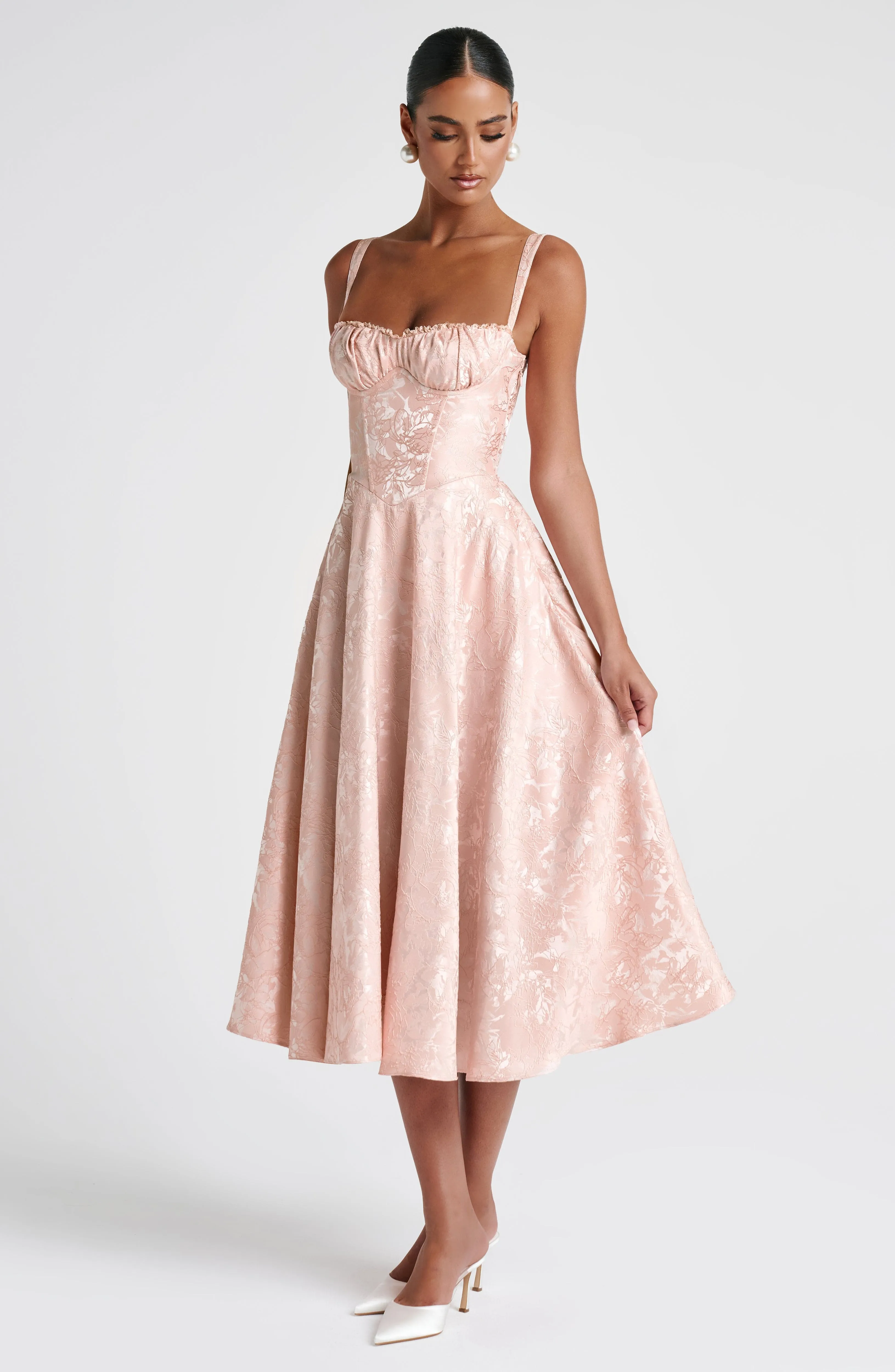 Amity Midi Dress - Soft Peach sold by Babyboo Fashion product image thumbnail 5