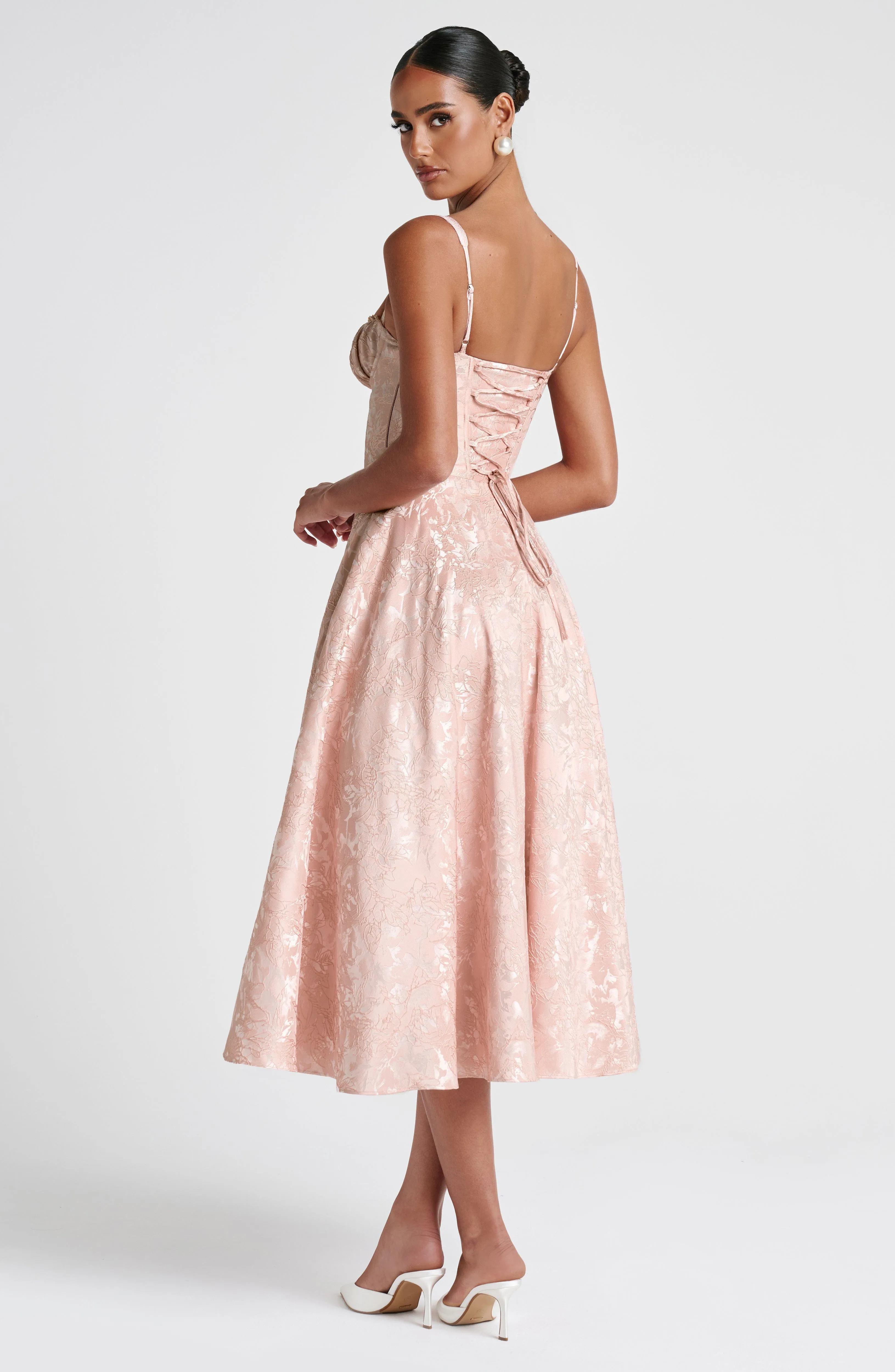 Amity Midi Dress - Soft Peach sold by Babyboo Fashion product image thumbnail 3