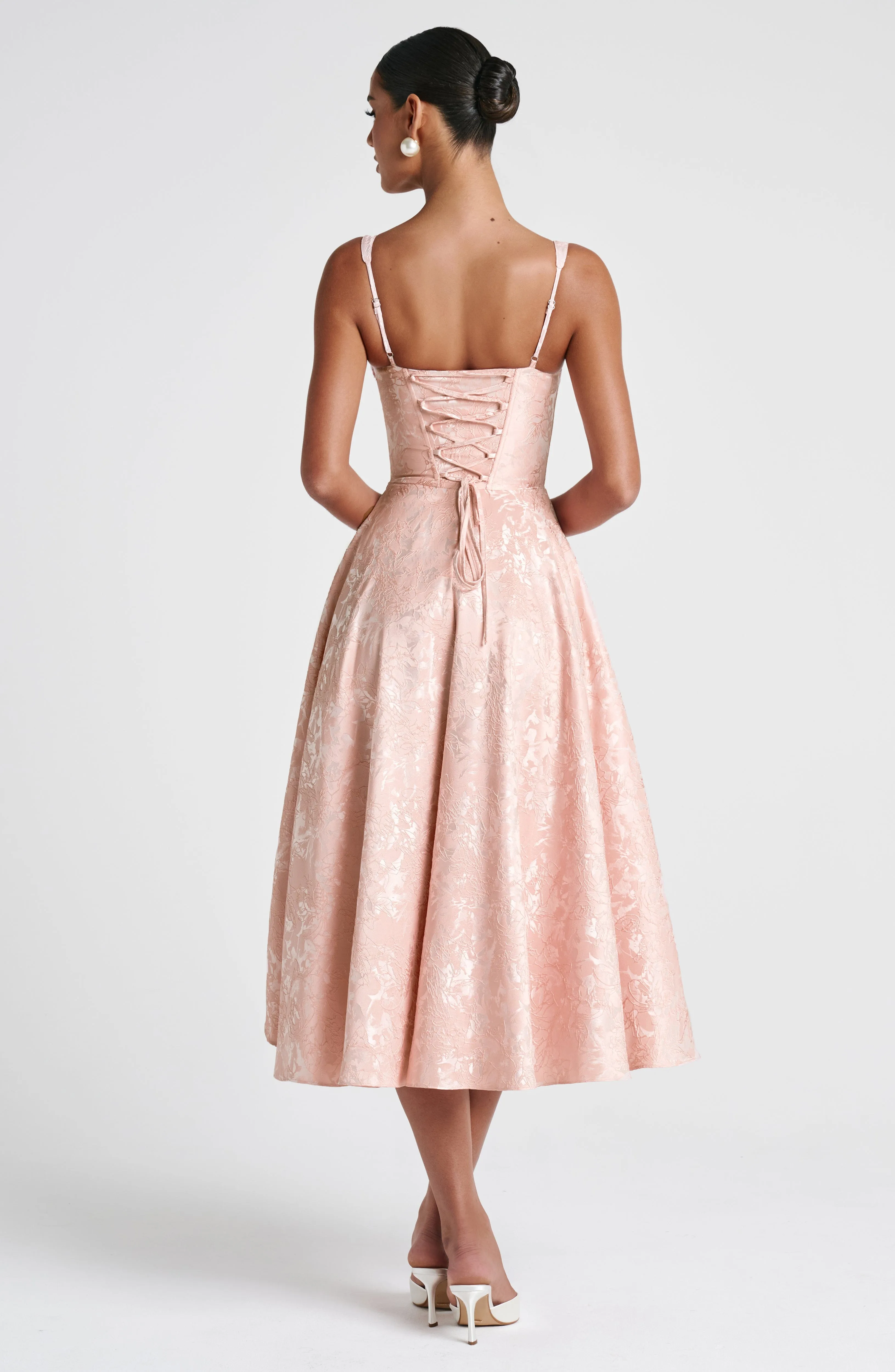 Amity Midi Dress - Soft Peach sold by Babyboo Fashion product image thumbnail 4