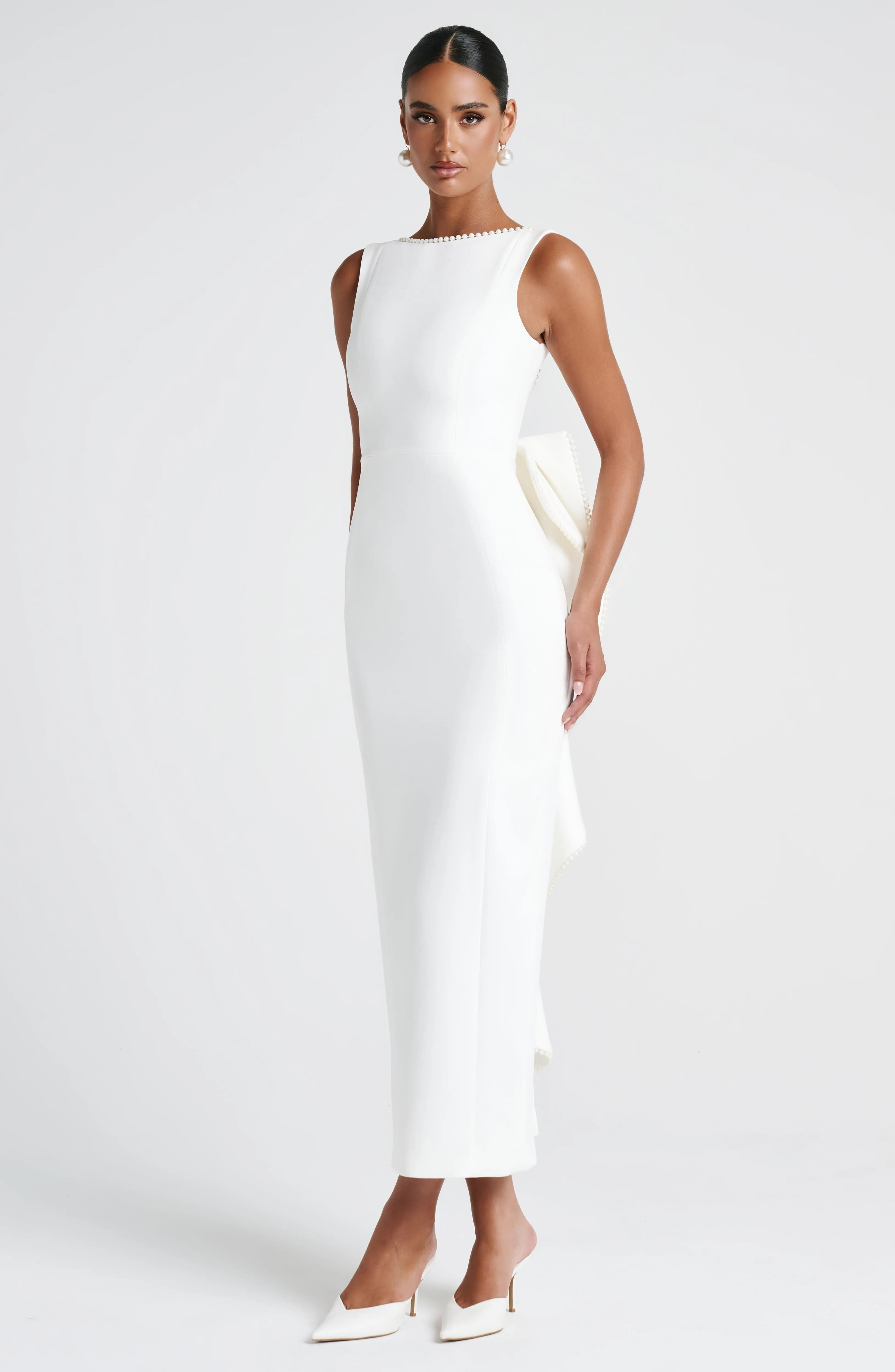 Lana Midaxi Dress - Ivory sold by Babyboo Fashion product image thumbnail 5