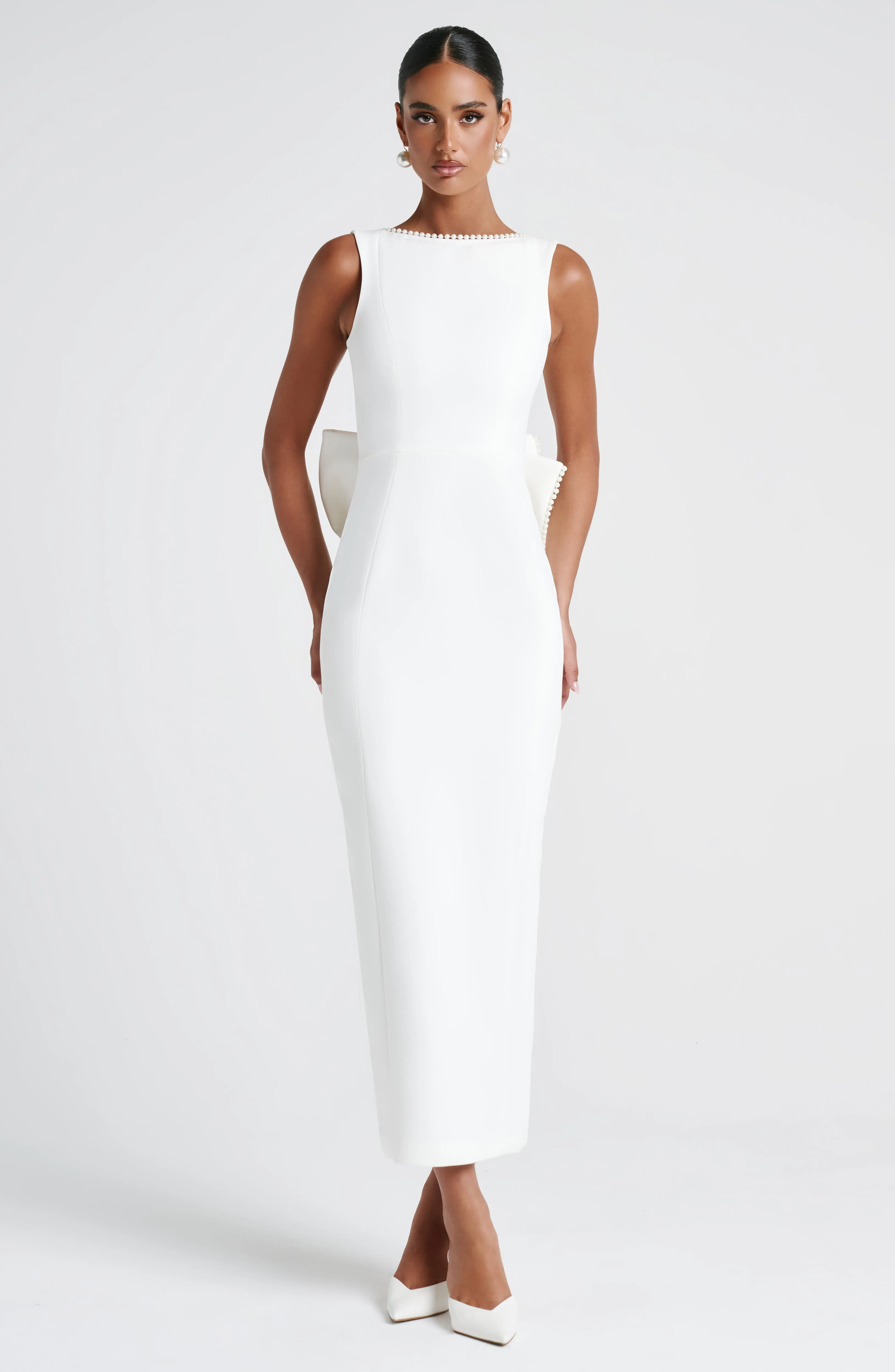 Lana Midaxi Dress - Ivory sold by Babyboo Fashion product image thumbnail 4