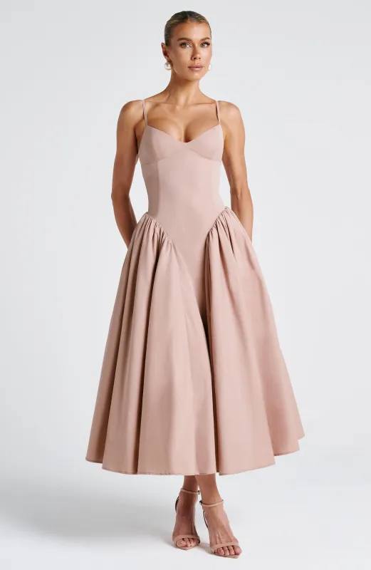 Emerson Midi Dress - Clay sold by Babyboo Fashion