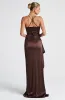 Helen Maxi Dress - Plum Brown sold by Babyboo Fashion