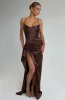 Helen Maxi Dress - Plum Brown sold by Babyboo Fashion