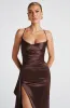 Helen Maxi Dress - Plum Brown sold by Babyboo Fashion