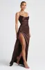 Helen Maxi Dress - Plum Brown sold by Babyboo Fashion