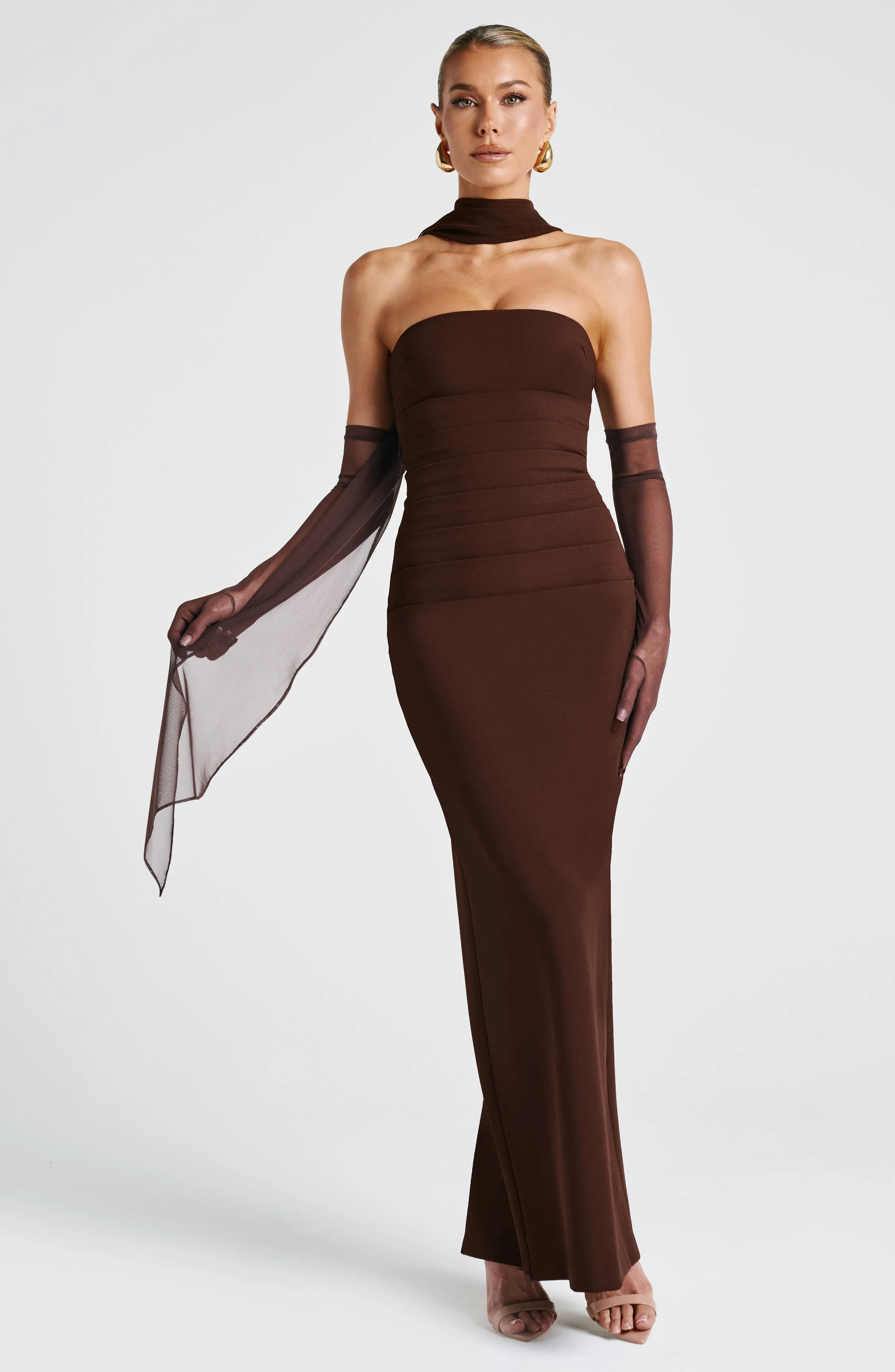 Ayla Scarf - Plum Brown sold by Babyboo Fashion product image thumbnail 5